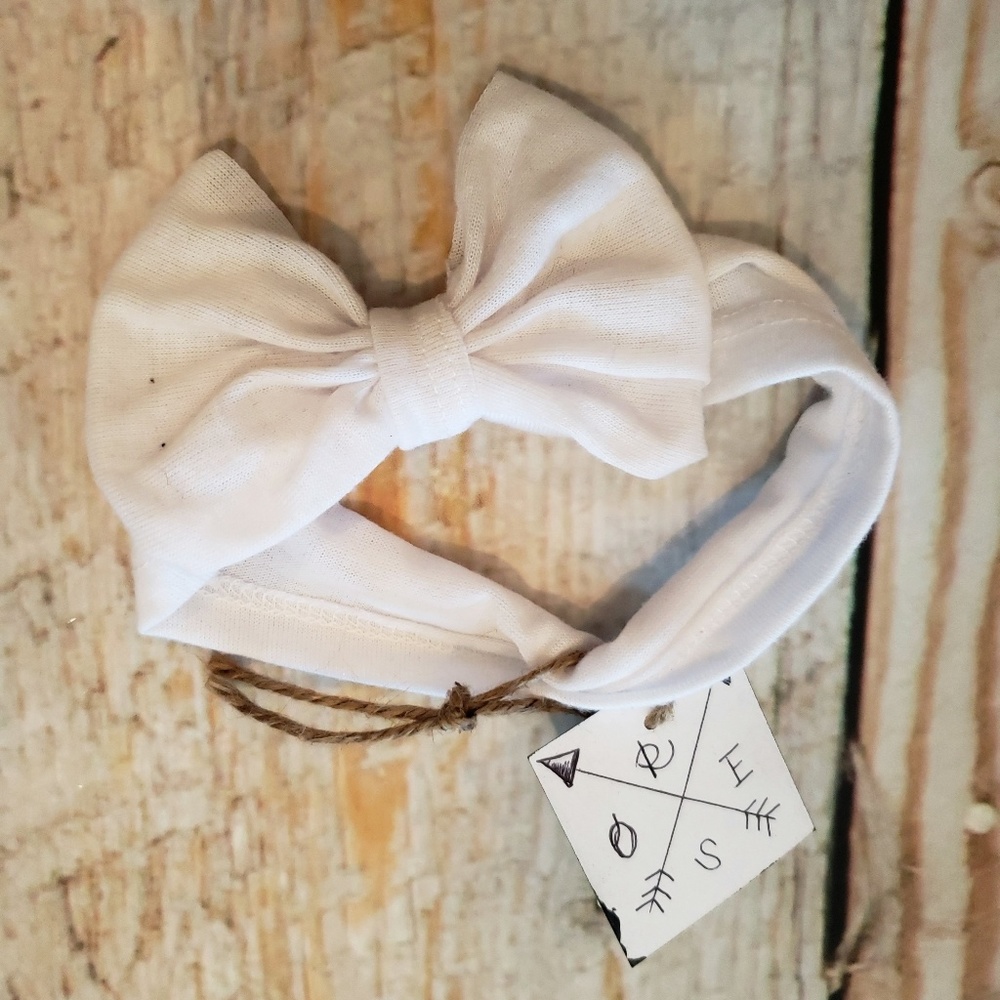 (6 different) Arrow Rose Tshirt Headband bows